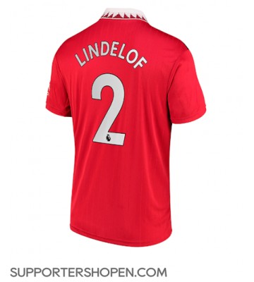 Manchester United Victor Lindelof #2 Hemma Matchtröja 2022-23 Kortärmad